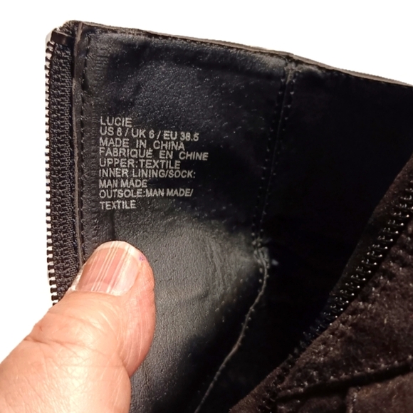 Ankle Wrap Whimsygoth Black Stelletto Bootie Chic W 8 Faux Suede Peep Toe Ruffle - Picture 7 of 7